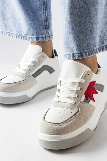 Białe sneakersy z eko...