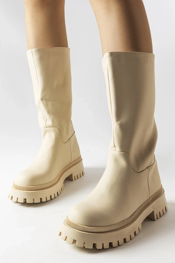 Beige boots Huff