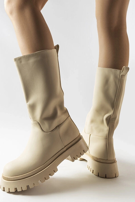 Beige boots Huff Beige boots Huff