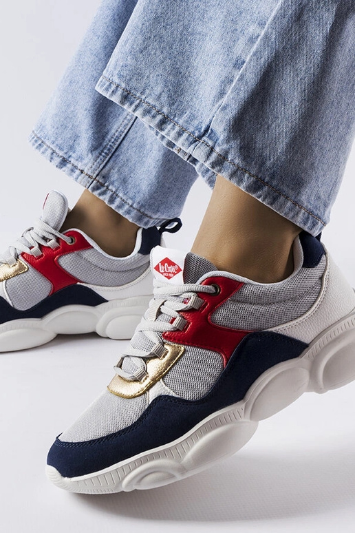 Damskie szare buty sportowe...