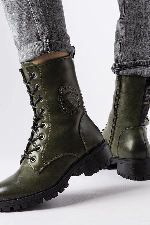 Zielone ocieplane traperki Lapresse