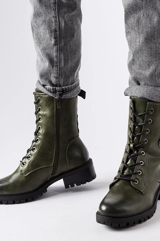 Zielone ocieplane traperki Lapresse