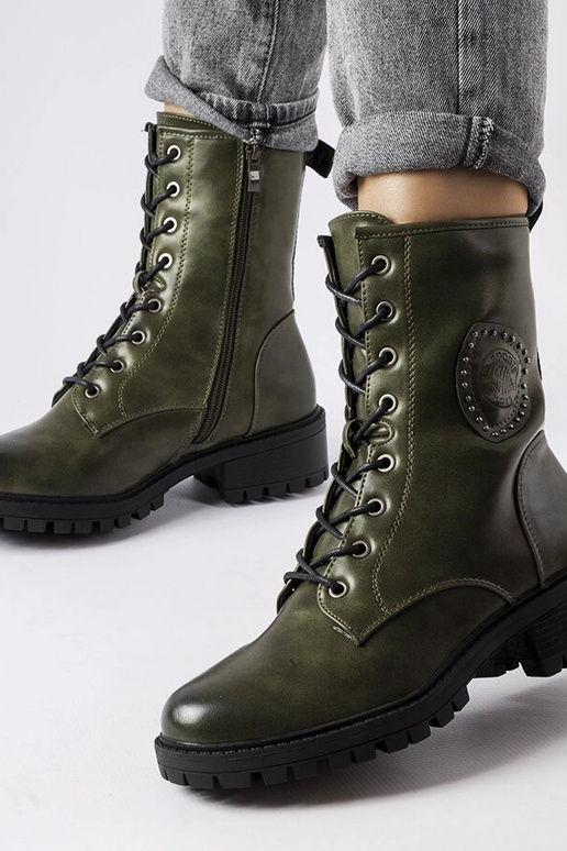 Zielone ocieplane traperki Lapresse