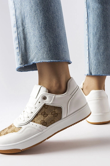 Białe sneakersy zdobione monogramem Isidora 2