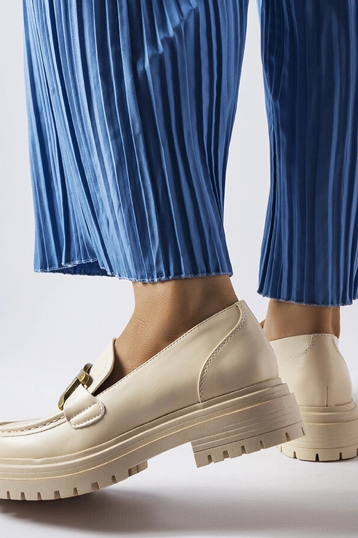 Silver loafers Ilana