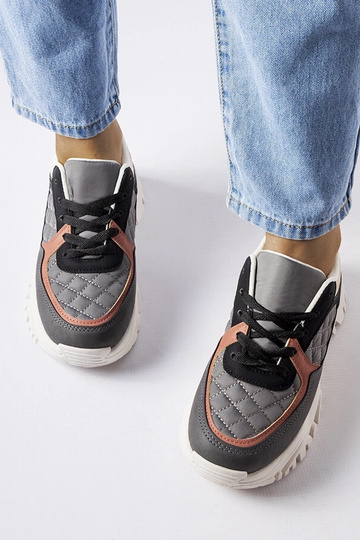 Szare sneakersy z kolorowymi wstawkami Esquibel 2