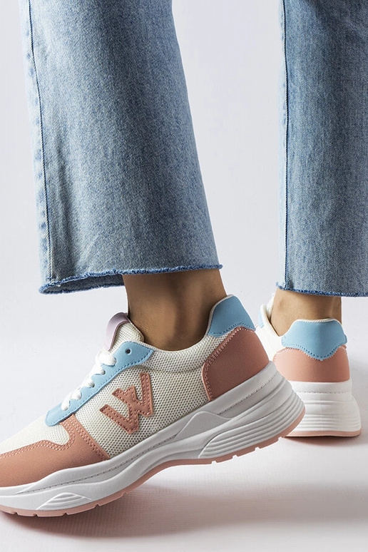 Biało-Różowo-niebieskie sneakersy...