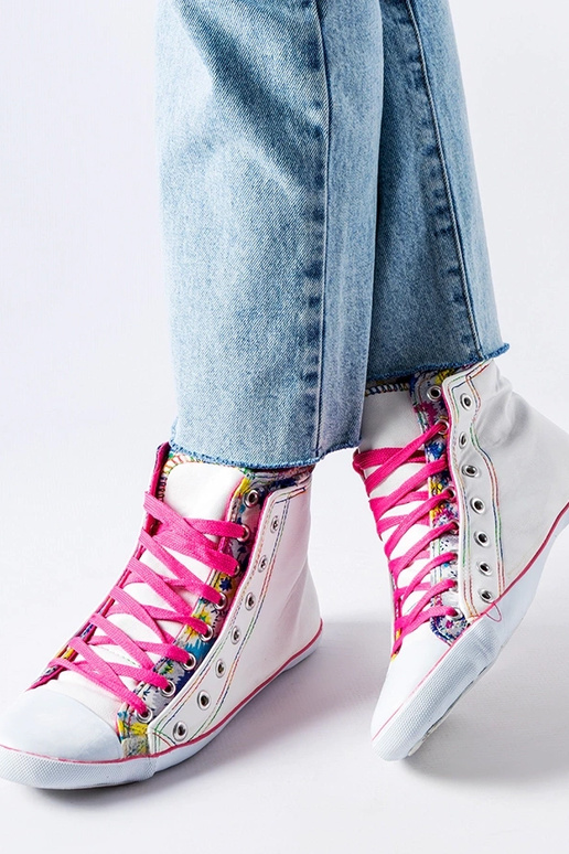 Pink neon Keri ankle sneakers