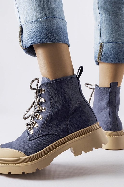 Navy blue Rivas women's sneakers