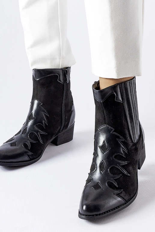 Black cowboy boots Aurore