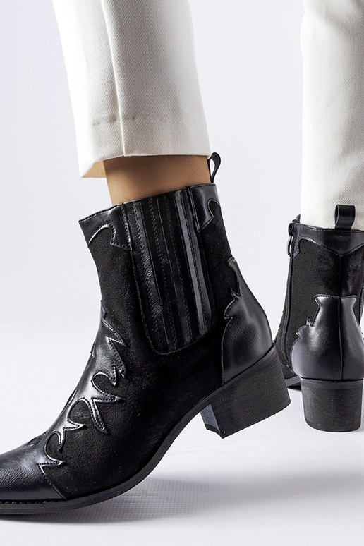 Black cowboy boots Aurore
