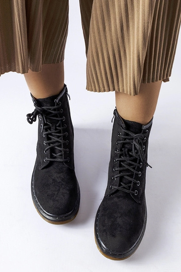 Czarne workery eko-zamsz... 2