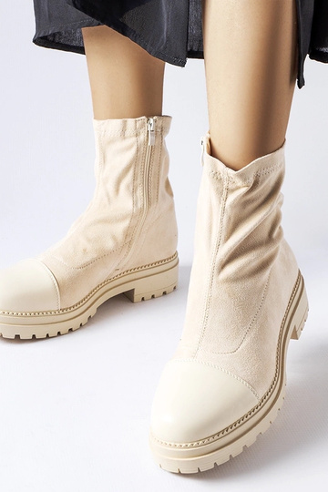 Black wedge heeled boots...