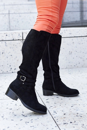 Black patent leather...