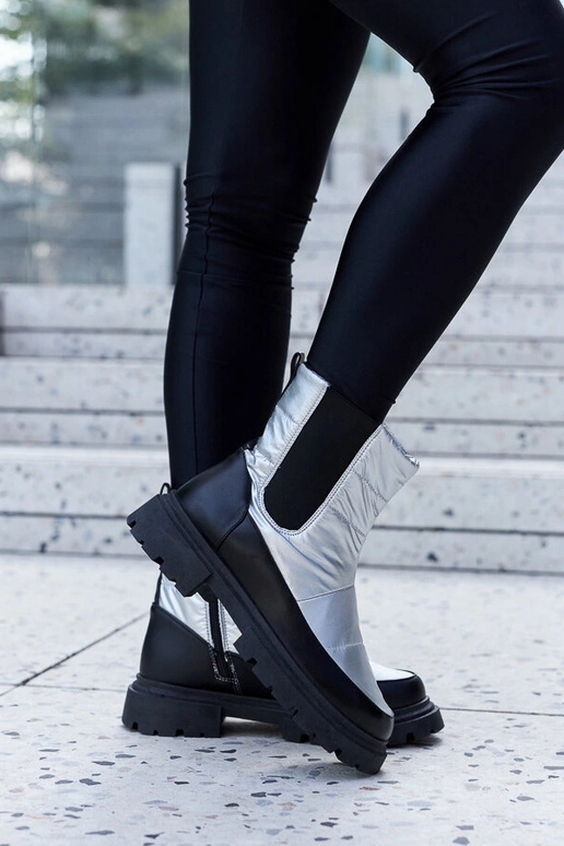 Metaliczne ocieplane śniegowce Galvani