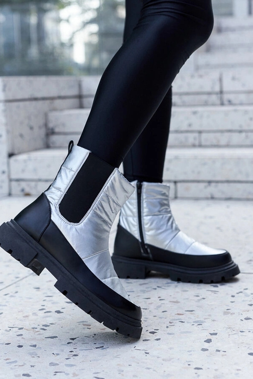 Metaliczne ocieplane śniegowce Galvani