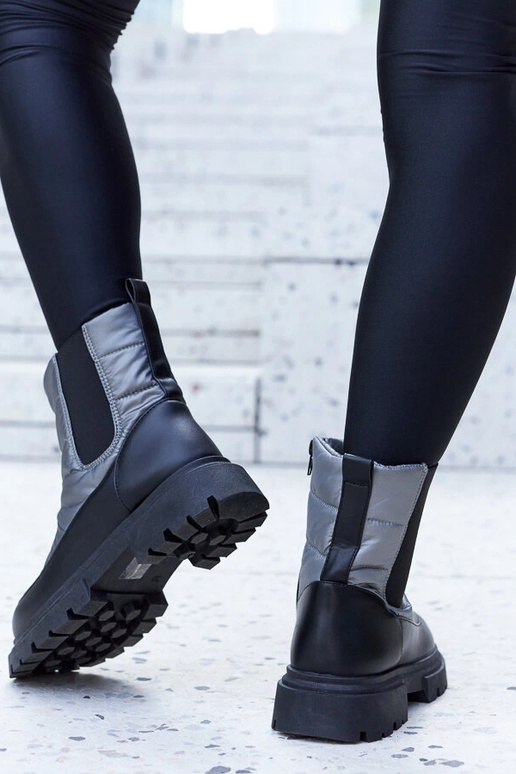 Szare ocieplane śniegowce Galvani