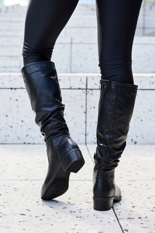 Black patent leather insulated boots... Black patent leather insulated boots...