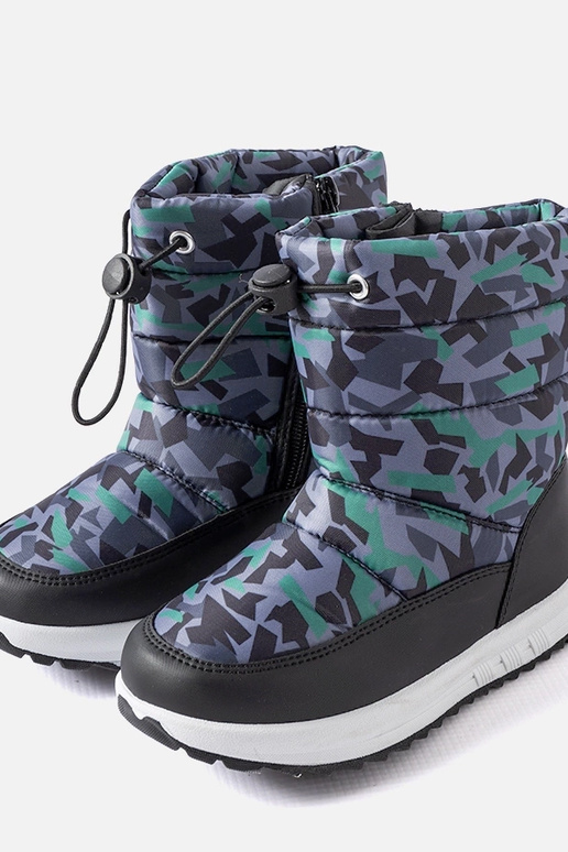 Czarno-szare śniegowce Big Star KK374238