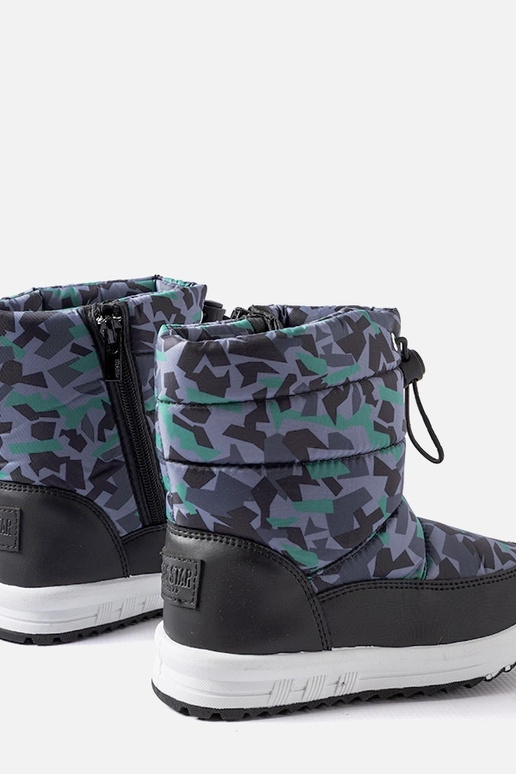 Czarno-szare śniegowce Big Star KK374238