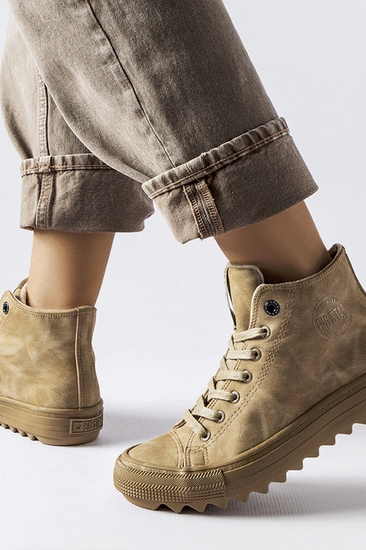 Beżowe ocieplane trampki Big Star...