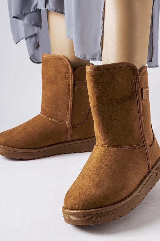 Brązowe śniegowce Big Star KK274616