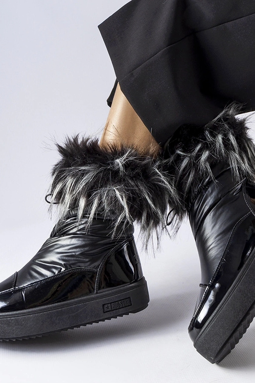 Czarne ocieplane śniegowce MM274379