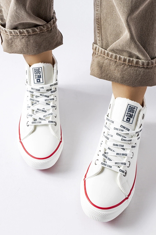 Białe ocieplane trampki Big Star...