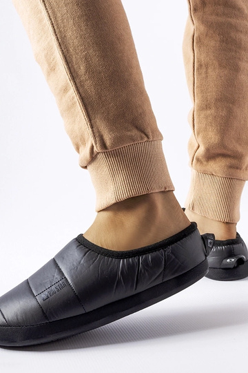 Grey slippers with fur insulated Valle 2