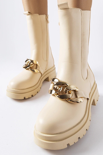 Beige boots Huff 2
