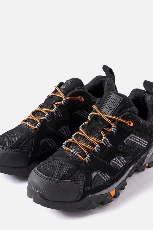 Czarne obuwie trekkingowe Big Star...