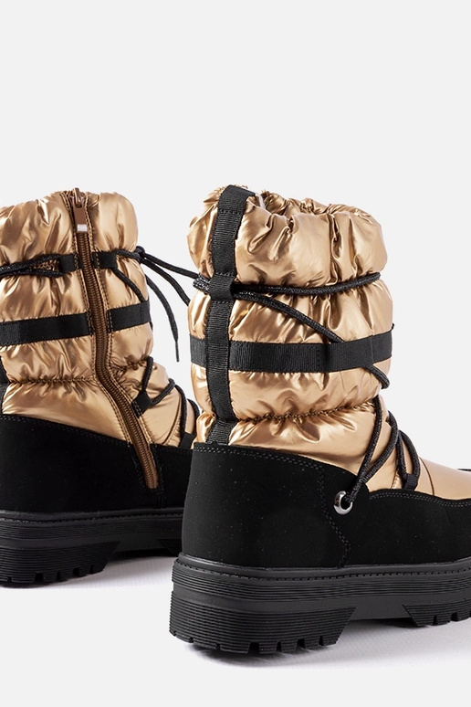 Czarne śniegowce dziewczęce Arzeno