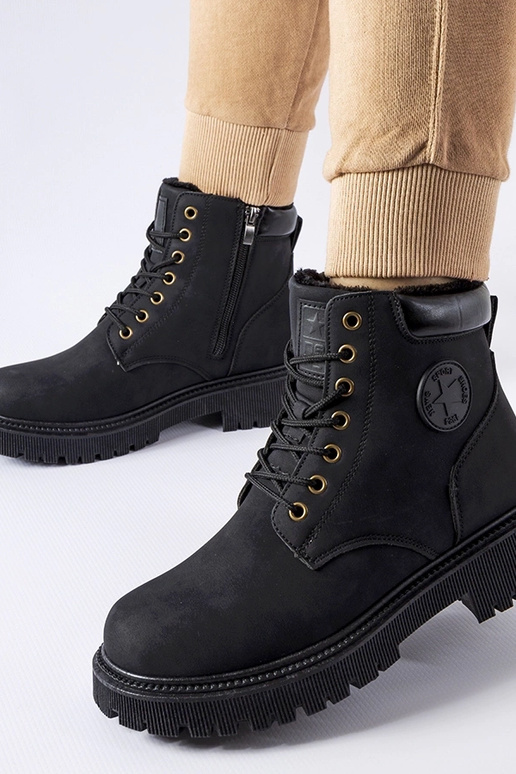 Black patent leather strada boots Black patent leather strada boots