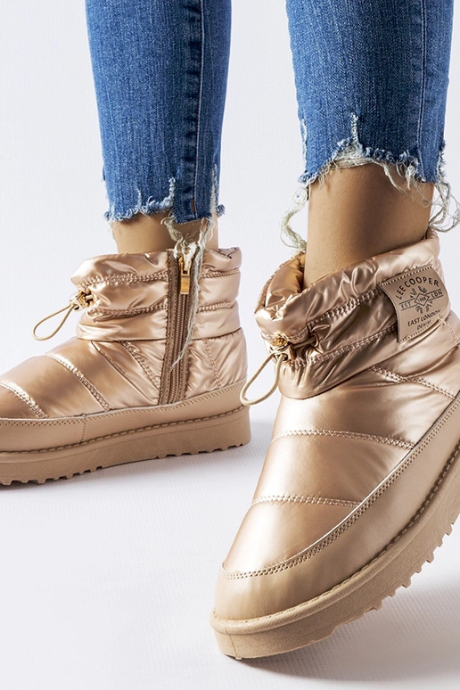 Złote śniegowce Lee Cooper...