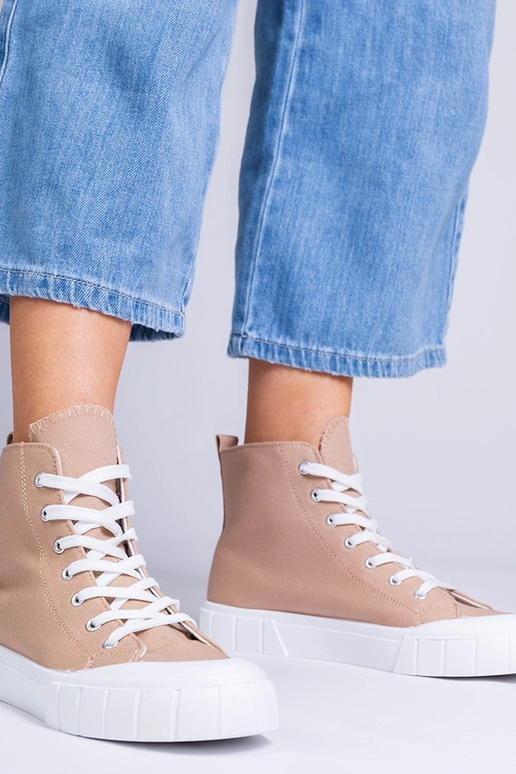 Brązowe trampki za kostkę Citta