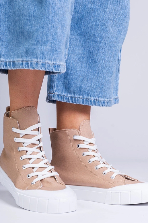 Brązowe trampki za kostkę Citta