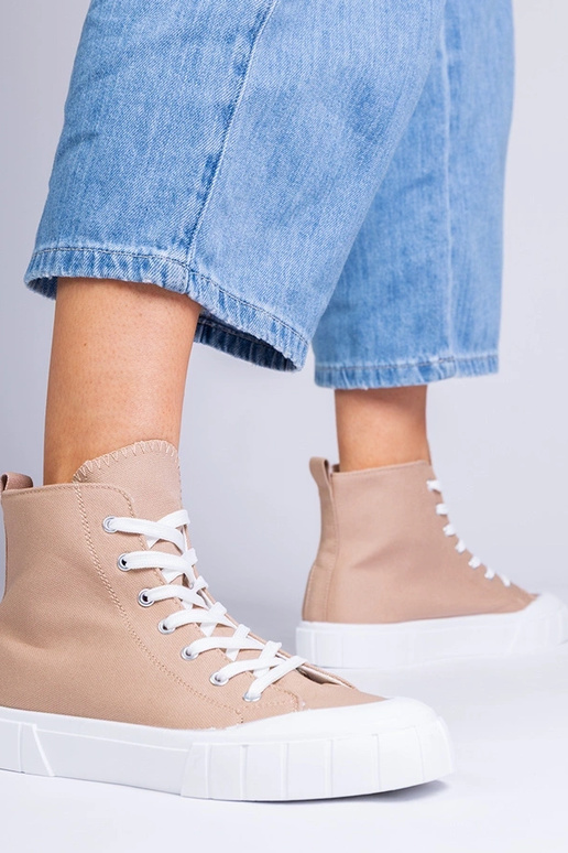 Brązowe trampki za kostkę Citta