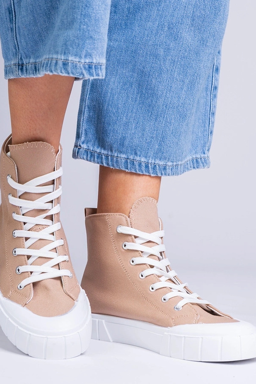 Brązowe trampki za kostkę Citta