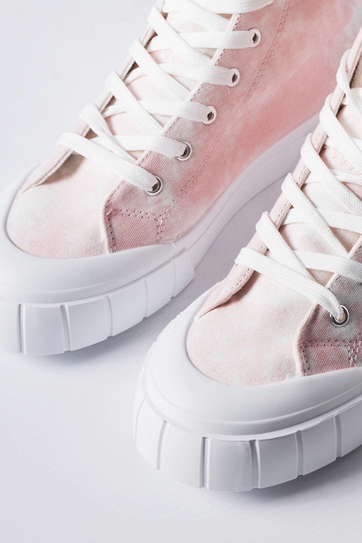 Różowe trampki za kostkę Citta