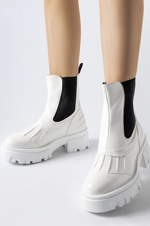 Białe masywne ocieplane workery Carruba