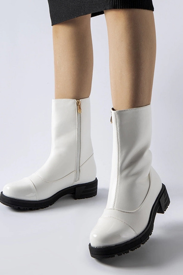 Black wedge heeled boots...