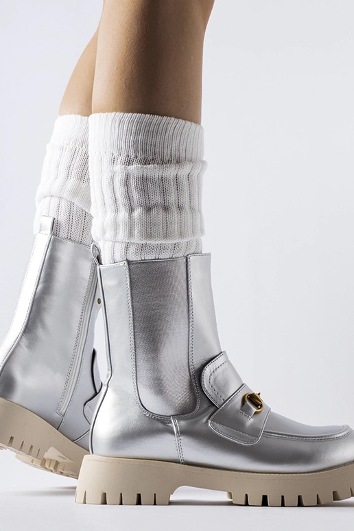 Srebrne ocieplane botki Overlook Srebrne ocieplane botki Overlook