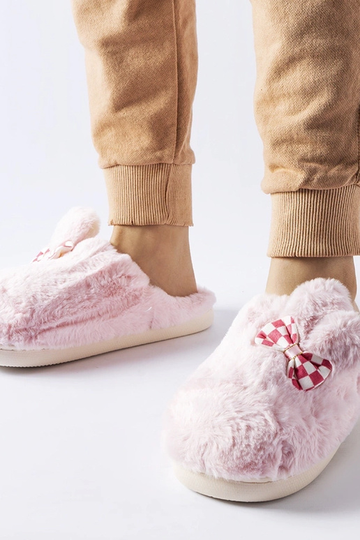 Black slippers with fur insulated Valle