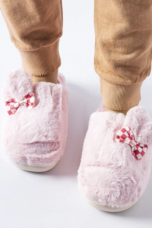 Black slippers with fur insulated Valle