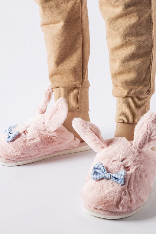 Black slippers with fur insulated Valle