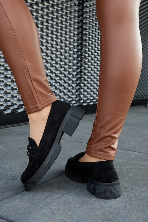 Czarne masywne mokasyny z klamerką... Czarne masywne mokasyny z klamerką...