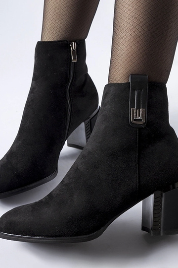 Black wedge heeled boots... 2