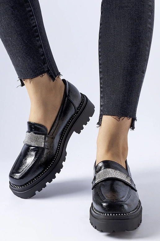 Silver loafers Ilana