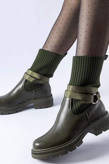 Ciemnozielone skarpetowe... 2