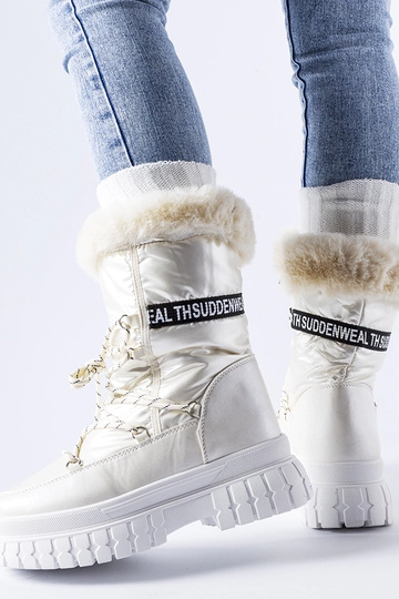 Beżowe ocieplane śniegowce... 2